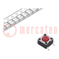 Mikroschalter TACT; SPST-NO; Pos: 2; 0,05A/12VDC; SMD; Fehlen; 2,5N