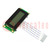 Pantalla: LCD; alfanumérico; STN Positive; 16x2; 53x20x7,5mm; LED