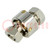 Adapter; nickel plated steel; silver; Shaft: smooth