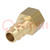 Connector; connector pipe; 0÷35bar; brass; NW 7,2; -20÷100°C