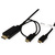 ROLINE USB Typ C - HDMI + USB C Adapterkabel, ST/ST, 2 m
