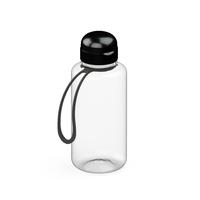 Artikelbild Trinkflasche "Sports", 700 ml, inkl. Strap, transparent/schwarz