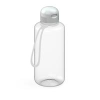 Artikelbild Trinkflasche "Sports", 1,0 l , inkl. Strap, transparent/weiß