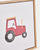 Quadro Pecky con trattore rosso 20 x 20 cm