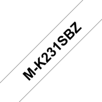 Brother MK231SBZ címkéző szalag Fehéren fekete M
