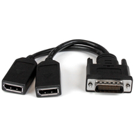 StarTech.com Cable Adaptador de 20cm DMS-59 a 2x DisplayPort - Vídeo de 4K x 2K - Cable Divisor Splitter en Y LFH DMS de 59 pines (M) a 2x DisplayPort 1.2 (H) - de Tarjeta Gráfi...