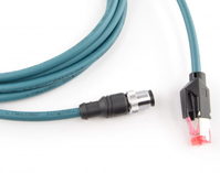 Datalogic CAB-ETH-M03 M12-IP67 cable de red Azul 3 m