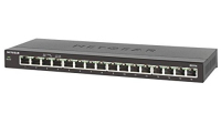 NETGEAR GS316 Unmanaged Gigabit Ethernet (10/100/1000) Zwart