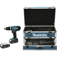 Makita HP457DWEX4 boor 1400 RPM 1,7 kg Zwart, Blauw