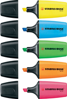 STABILO Boss Mini Marker Blau, Grün, Pink