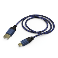 Hama High Quality kabel USB 2,5 m USB 2.0 USB A Micro-USB A Czarny, Niebieski