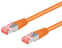 Goobay 93340 networking cable Orange 0.25 m Cat6