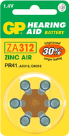 GP Batteries Hearing Aid ZA312 Batteria monouso PR41 Zinco-aria
