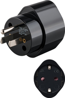 Goobay 45354 power plug adapter Type B Type F Black