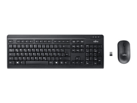 Fujitsu LX410 toetsenbord Inclusief muis RF Draadloos QWERTZ Duits Zwart