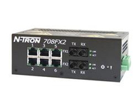 Red Lion 708FX2-ST netwerk-switch Managed Fast Ethernet (10/100) Zwart