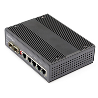 StarTech.com IES1G52UP12V hálózati kapcsoló Beállítást nem igénylő (unmanaged) Gigabit Ethernet (10/100/1000) Ethernet-áramellátás (PoE) támogatása Fekete