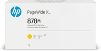 HP 878M 1-liter Yellow PageWide XL Ink Cartridge