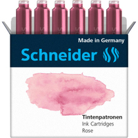 Schneider Schreibgeräte Pastel nabój z tuszem 6 szt. Oryginalny Różowy