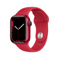 Apple Watch Series 7 OLED 41 mm Digitális Érintőképernyő 4G Vörös Wi-Fi GPS (műhold)