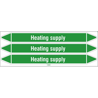 Brady HEATING SUPPLY 355X37CARD-T1-P03 selbstklebendes Etikett Rechteck Permanent Grün, Weiß