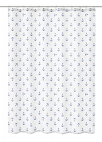Kleine Wolke Anchor Duschvorhang Öse Polyester Blau, Weiß