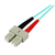 StarTech.com Fiber Optic Cable - 10 Gb Aqua - Multimode Duplex 50/125 - LSZH - LC/SC - 2 m~2m (6ft) LC/UPC to SC/UPC OM3 Multimode Fiber Optic Cable, Full Duplex 50/125µm Zipcor...