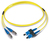Dätwyler Cables E9/125 G.652.D OS2 Glasvezel kabel 1 m SCD 2x FC I-V(ZN) HH G.652D Geel