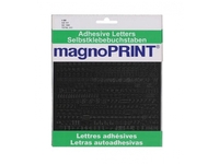Buchstaben Magnoprint SK 6mm schwarz A-Z/0-9
