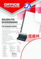 Okładki do bindowania OFFICE PRODUCTS, PVC, A4, 150mikr., 100szt., transparentne