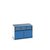 Produktbild - cubio Schubladenschrank bestückt, mit 2 Schubladen, Tür