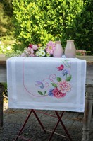 Embroidery Kit: Table Runner: Flowers & Butterflies