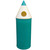 Midi Pencil Litter Bin - 52 Litre - Light Green - Plastic Liner