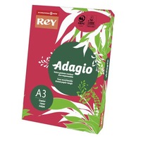 Carta colorata A3 Sylvamo Rey Adagio 160 g/m² rosso intenso 22 - Risma da 250 fogli - ADAGI160X503