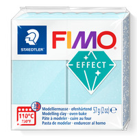FIMO® effect 8020 Ofenhärtende Modelliermasse, Normalblock eiskristallblau