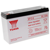 Yuasa NP12-6 lead-acid battery, 6 Volt