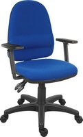 Ergo Twin High Back Fabric Operator Office Chair with Height Adjustable Arms Blue - 2900BLU/0280 -
