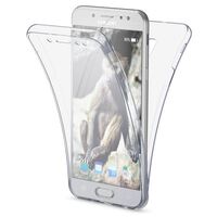 NALIA 360 Gradi Cover compatibile con Samsung Galaxy J5 2017 EU Model, Totale Custodia Protezione, Silicone Trasparente Full-Body Case, Gomma Morbido Ultra-Slim Protettiva Bumpe...