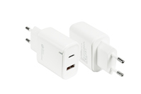 USB-Schnellladegerät 20W, 2-Port (1x USB A, 1x USB C™), PD 3.0, weiß, Good Connections®