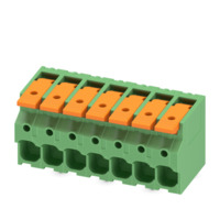 Leiterplattenklemme, 7-polig, RM 7.5 mm, 0,34-10 mm², 41 A, Push-in, grün, 10981