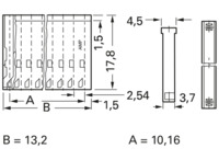 Buchsengehäuse, 5-polig, RM 2.54 mm, gerade, schwarz, 926657-5