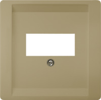 DELTA style Abdeckplatte für TAE-/Lautsprecher- Multimediaanschlüsse, gold, 5TG1