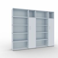Combination shelf unit/double door cupboard