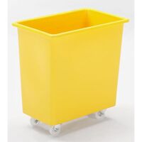 Mobile square polyethylene containers