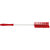 Cepillo para tubos con palo, dureza media, Ø 60 mm, UE 15 unid., rojo.