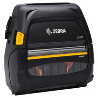 Mobiler Zebra ZQ521 Etikettendrucker mit Abreißkante, 203 dpi - Thermodirekt - Bluetooth (BLE), WLAN 802.11ac, Thermodrucker (ZQ52-BUW000E-00)