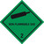Gefahrgutetiketten 100 x 100 mm, non-flammable gas - 2 Nicht brennbares giftiges Gas Klasse 2.2, Polyethylen schwarz grün, 1.000 Gefahrgutaufkleber