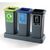 Recycling bin station base units