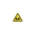 Etikett Warnzeichen explosionsgefährlicher Atmosphäre 12.5 mm gelb mit schwarzem Aufdruck