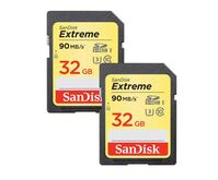 32GB SDHC Sandisk Extreme UHS-I U3 CL10 2db (SDSDXVT-032G-GNCI2)